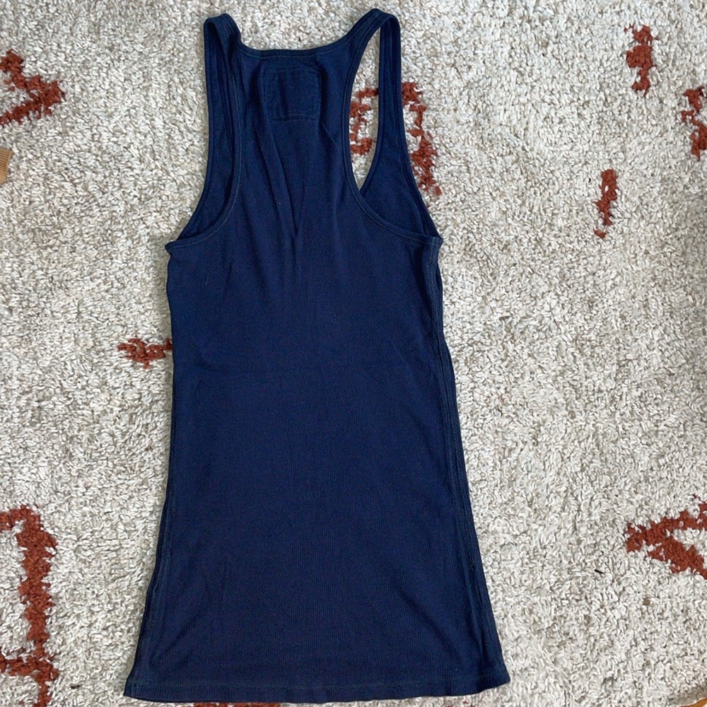 A&F- 3 LONG Style Racerback Tanks- Sz Lrg- Pink/Navy/Royal Blue-*Flawed* - Picture 7 of 16